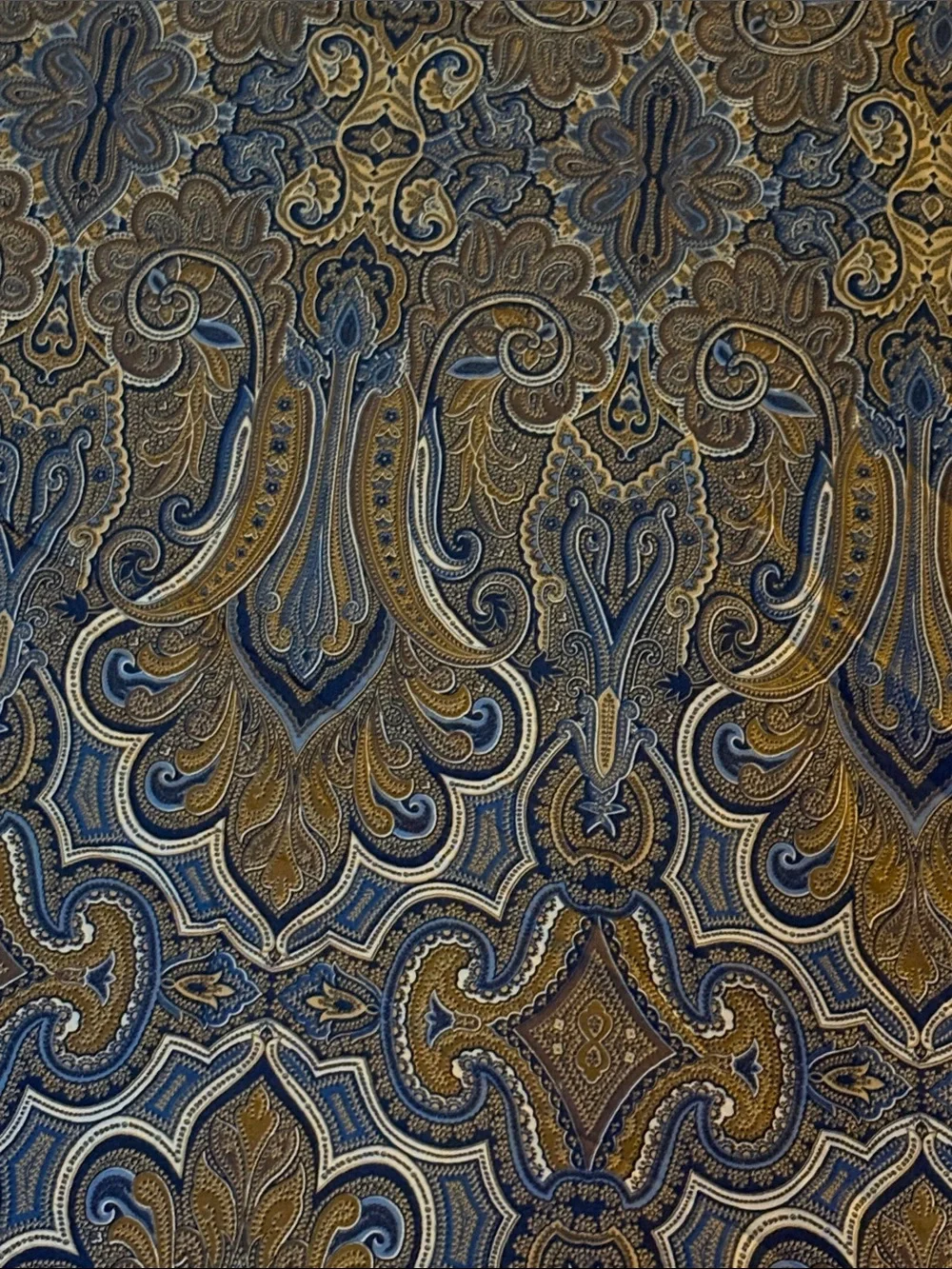 🕷️ Tommy Hilfiger brown paisley sateen cotton KING DUVET COVER